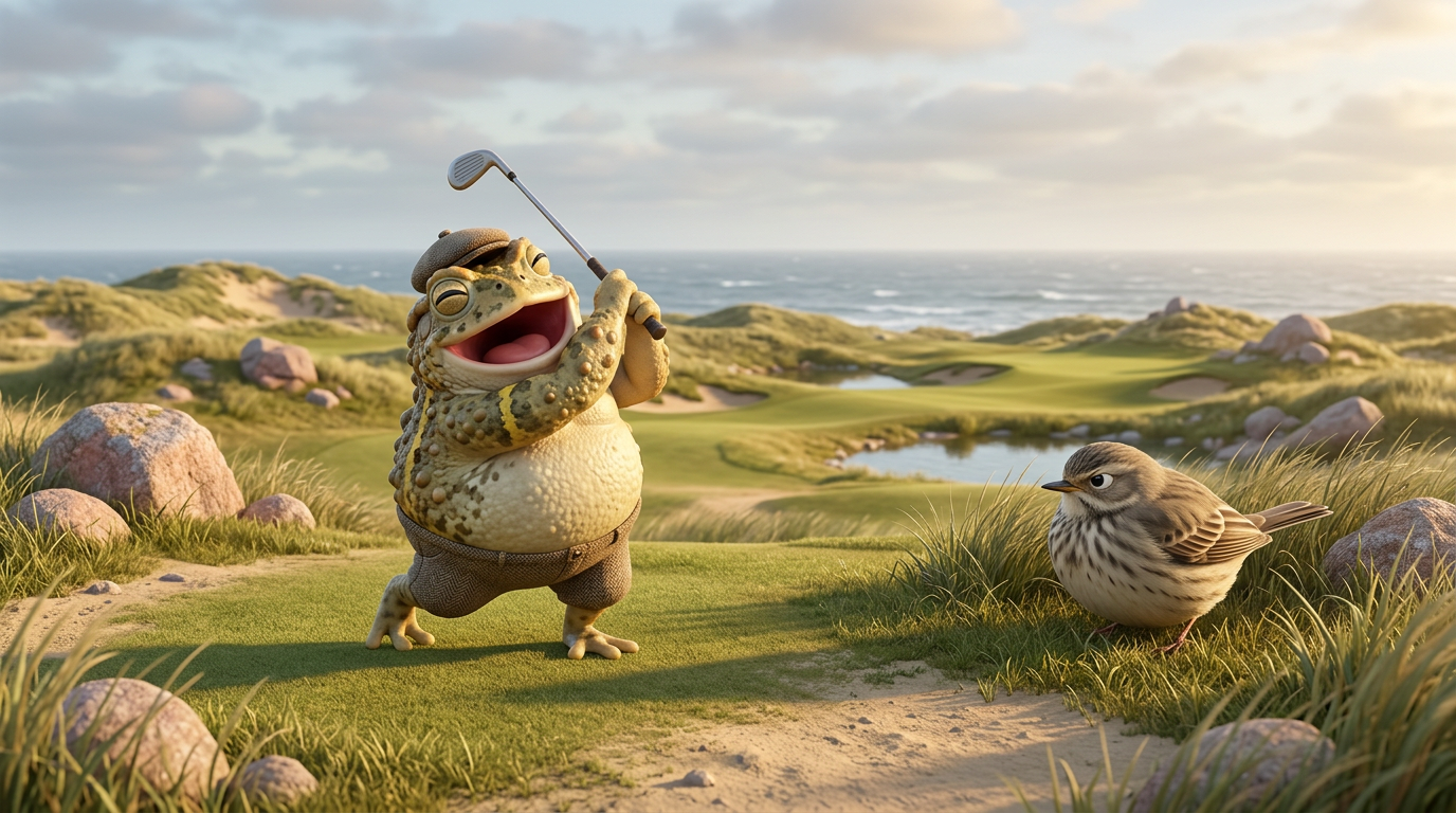 Au golf du Croisic, le crapaud calamite chante la nuit, le pipit maritime se tait le jour